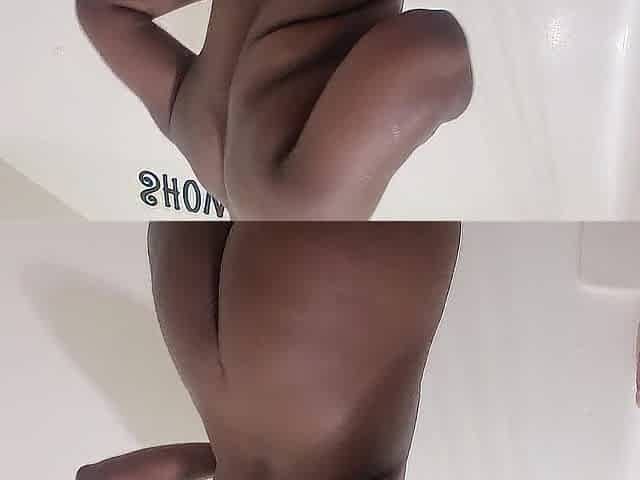 Lonely shower enjoyment