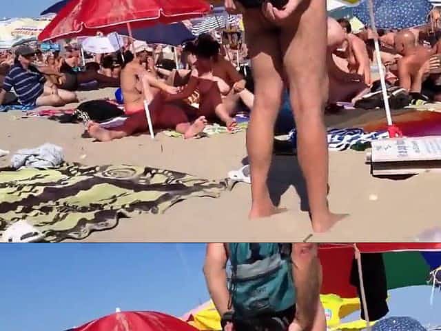 Cap d'Agde undressed beach voyeur's point of view
