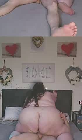 SSBBW Rides My Cock Cowgirl Style