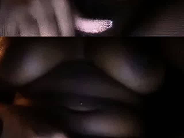 Busty black girl masturbates on webcam