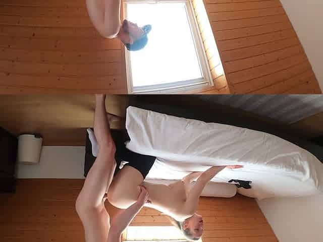 Hot Big Ass Teen in Leggings Gets Fucked Hard on Her Bed