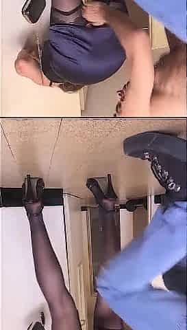 667 (01) - Bang in ebony panties and Vichy patterned corset, Floozy, Always, but Tired In any case ...
