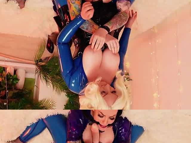 Latex Lesbian Pussy Tease - Rubber Fetish Milfs Have Sex