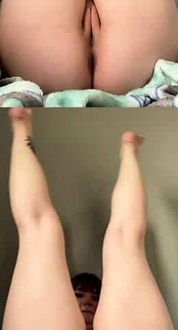 Petite small tit babe with perfect pussy masturbates