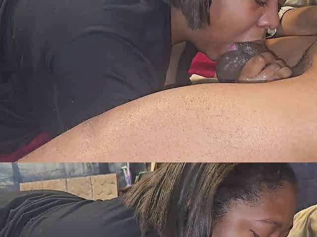 Training her taut soaked mouth