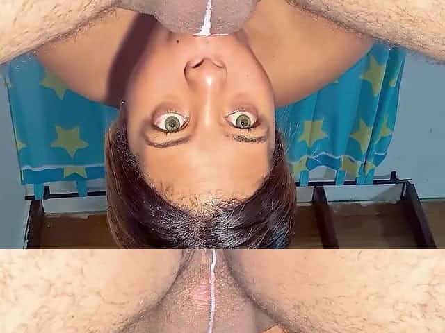 Spoiled Ebony vixen extreme blowjob porn video