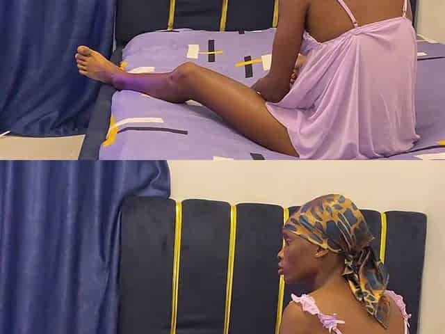 Ebony dong creampie taut creamy twat