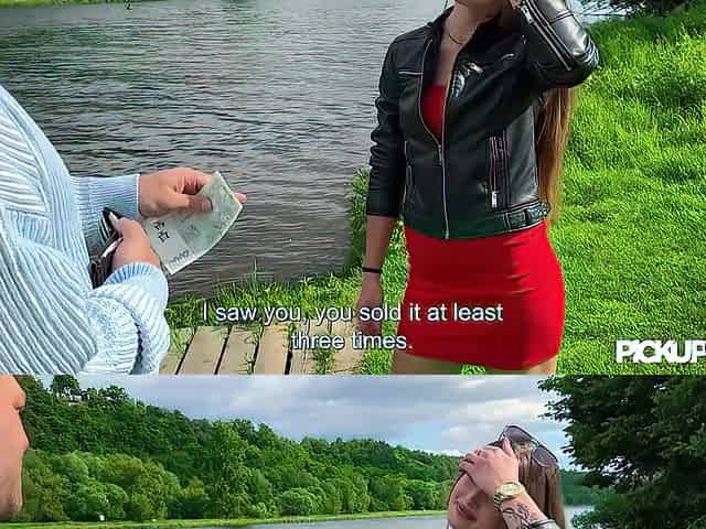 PickupClub - Ferry Ride with Glamorous Polish Olivia Sparkle Ends with Outdoor Sex
