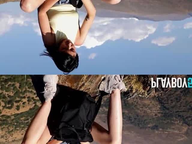 Small body latin teen hottie exposes her undressed body fully outdoor