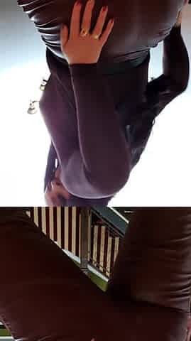 Big ass pale brunette milf with