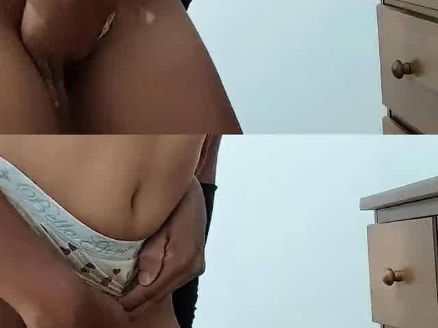 I was alone at home and the neighbor's husband came to