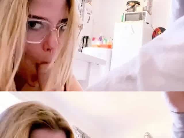 Hot ho gives blowjob and handjob in hot pov scene