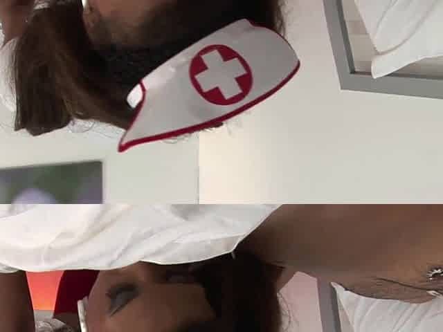 Balls unfathomable in black nurse Kiesha Kane with his BWC