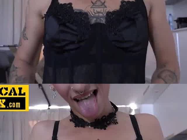 See This Slim British Chick's Constricted Booty Get Wrecked by Aged Chaps