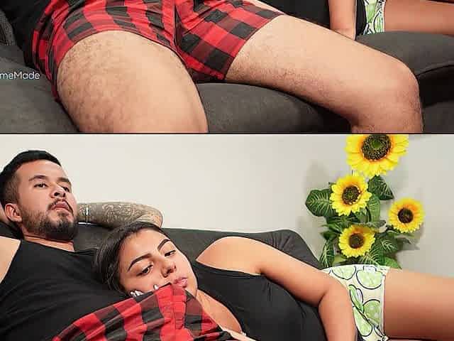 Stepsis Caught Stepbro With Boner and Helps Cum Quick!