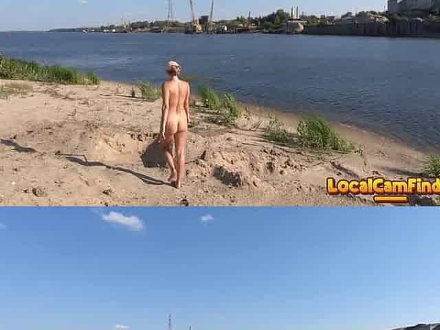Blonde Babe MissMotivated's Naked River Bath