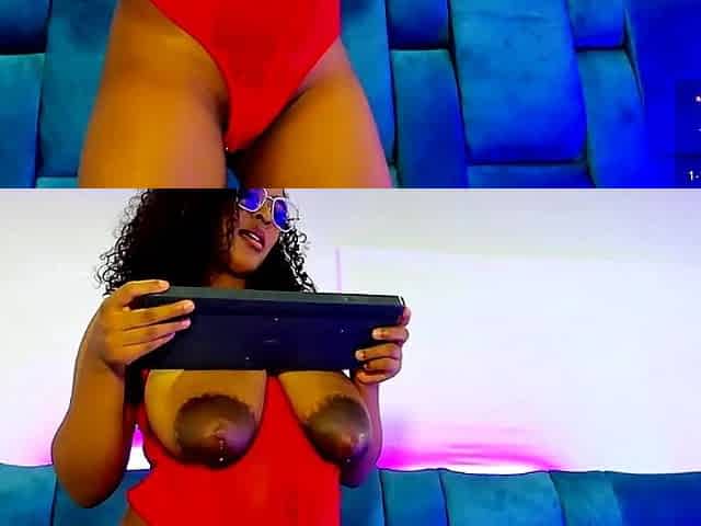 Black BBW mommy with big tits solo