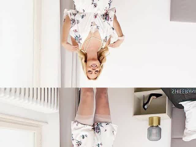 Swedish Czech mother I'd like to fuck Lynna Nilsson masturbates in white ff nylons