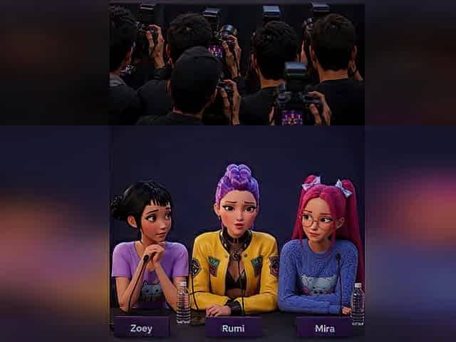 Algorithmic Exposure: AI-Generated Phone Tape of Rumi, Zoey & Mira