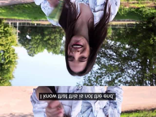 Public Agent Czech babe hardcore sex outdoors POV blowjob