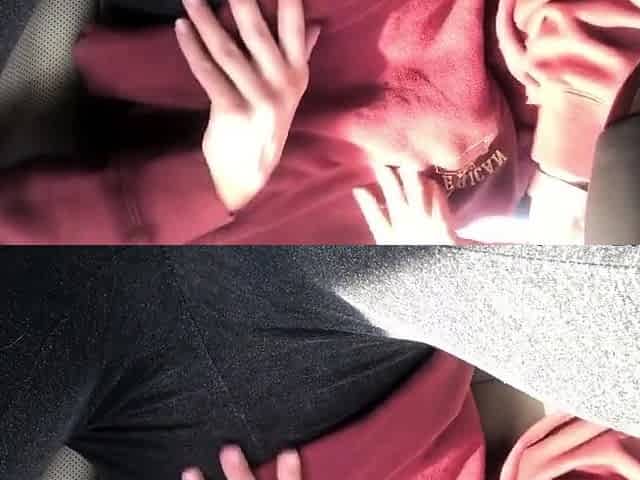 Brunette Teen Masturbates by the Lake Outdoors