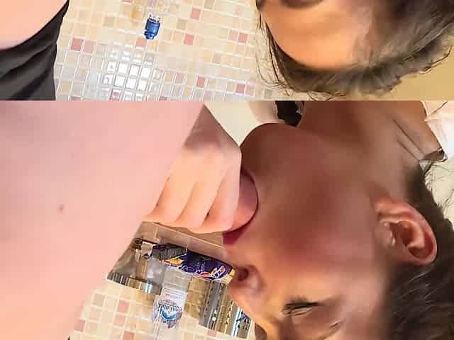 Hot Teen 18+ Gets Her Horny Pussy Drilled By Massive Dick In The Kitchen