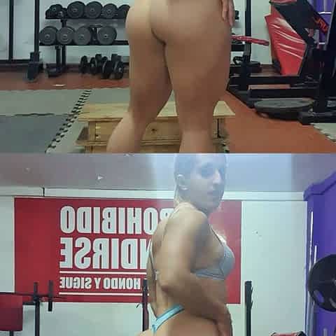 Amateur striptease and Solo masturbation