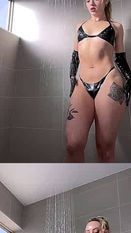Curly Blonde Teen Records Solo Dildo Masturbation More at