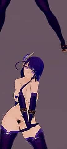 Busty Raiden Shogun Phut Hon Sexy Dance Hentai Animation