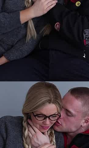 The Straight-a Student Got Fucked Hard and Came on Her Glasses.