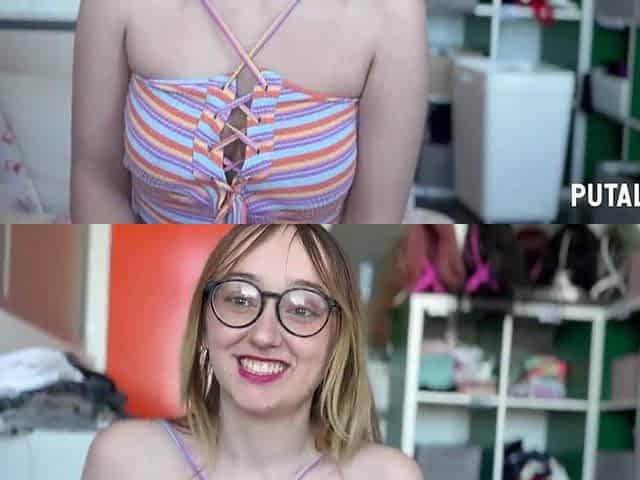 PutaLocura - Youthful Spanish woman Emejota rides Torbe's tiny knob and swallows it all
