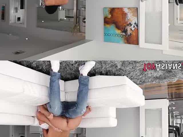 Masturbating Lil Asian Teen 18+ Rides Long Shlong