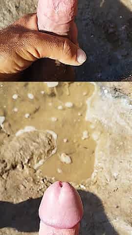 Explosion on the beach