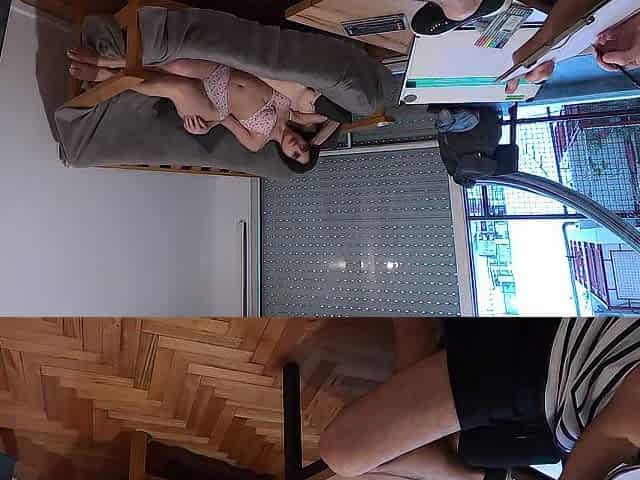 HAWT College student volunteers for undressed modeling but ends up overspread in cum - Amateur sex