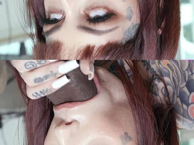 BBC Stuffs Tattooed Slut Tiger Lilly