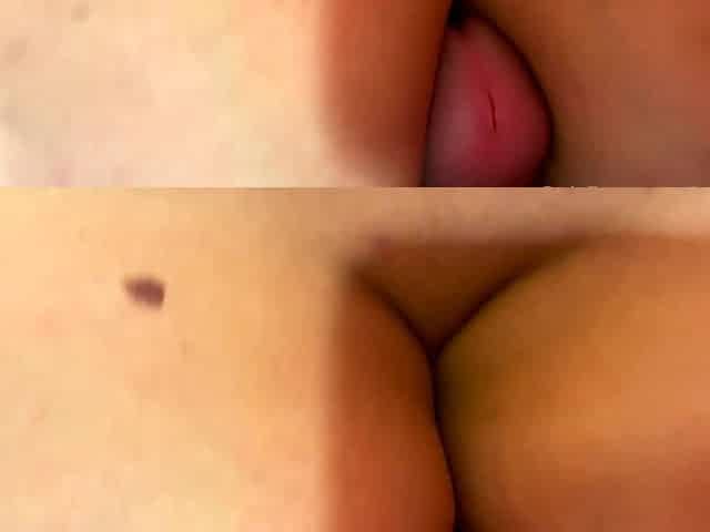Big cock brunette MILF sucks a big cock POV