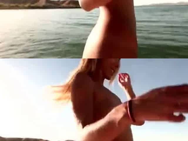 Blonde Amateur Couple's Boat Sex Tape