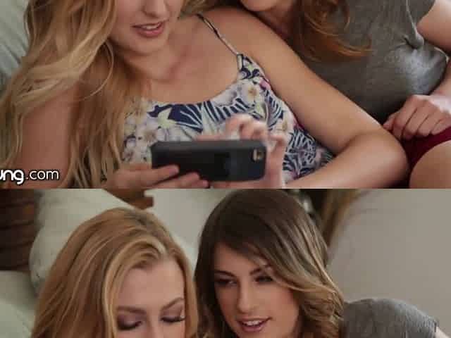 Newly Out Lesbo Kristen Scott Gets Comforted By Her Bestie Alexa Grace Who Has A Crush On Her