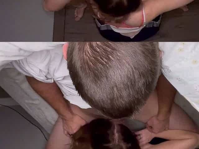 Amateur MILF blowjob cumshot