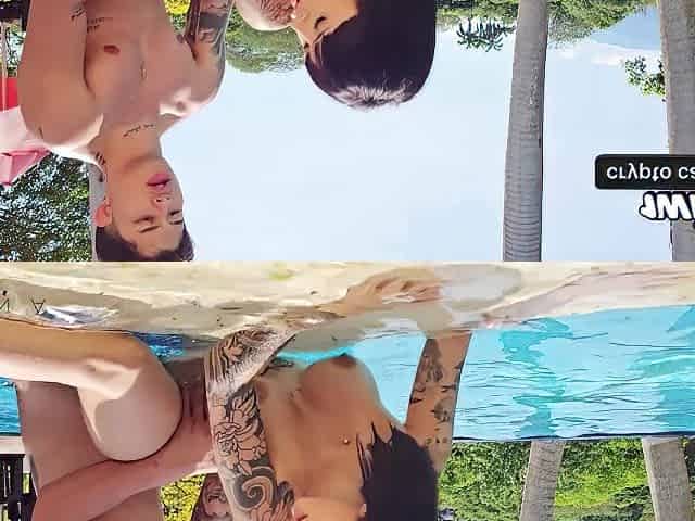 Pool Worker Inserts His Large Penis Into His Bosss Stepdaughter Outdoors - Luna Vitaler