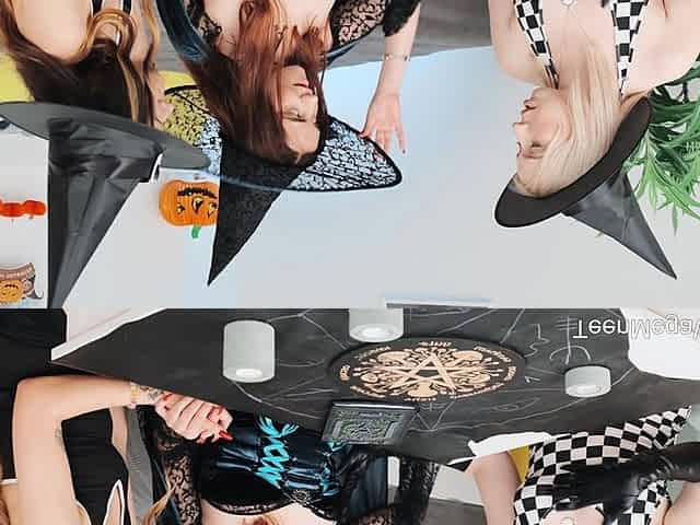 Halloween Lesbian Sex Night
