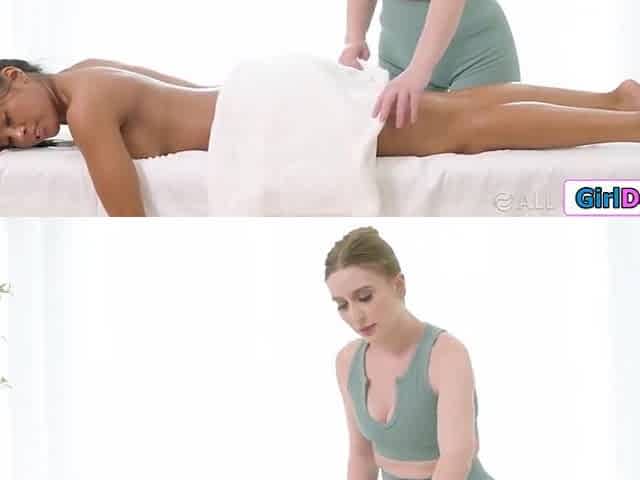 Laney Grey And Ember Snow - You Want A Special Pussy Tongue Massage?