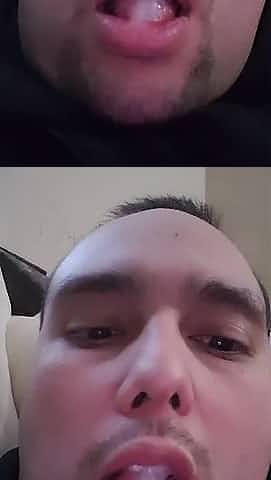 Eating my own hot cum