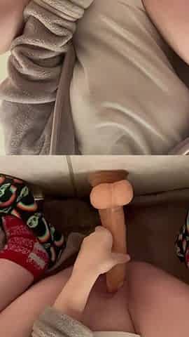Needy cunt needs real dick