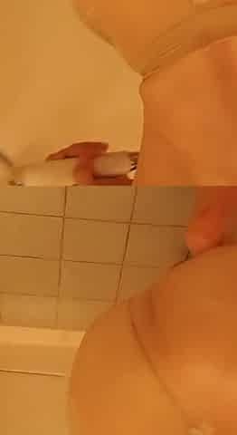 Shower Time with Pantyhose on