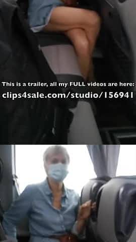 Public bus crossed leg masturbation climax