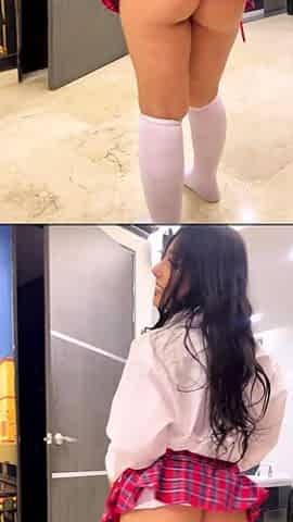 real homemade amateur! Colombian schoolgirl fucks before
