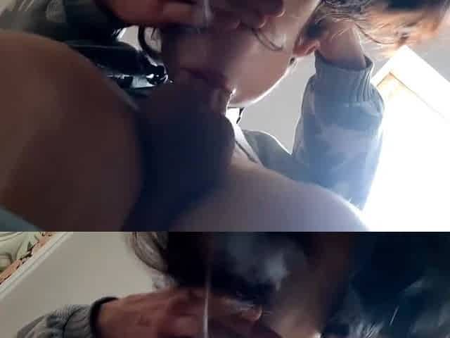 Amoral harlot mind-blowing face fuck scene