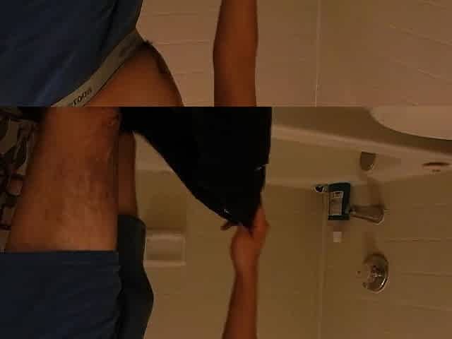 Taking A Shower.