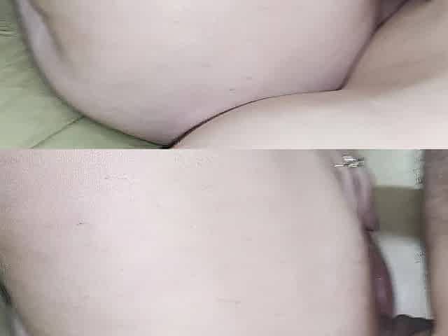 Screwing hard her snatch and booty and cumming hard inside her booty